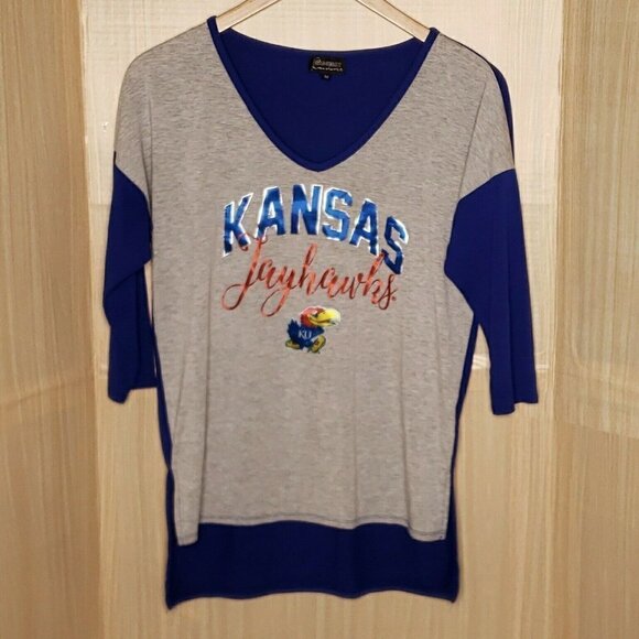 Gameday Womens University Of Kansas Jayhawks Knit Tunic Medium - Picture 1 of 7